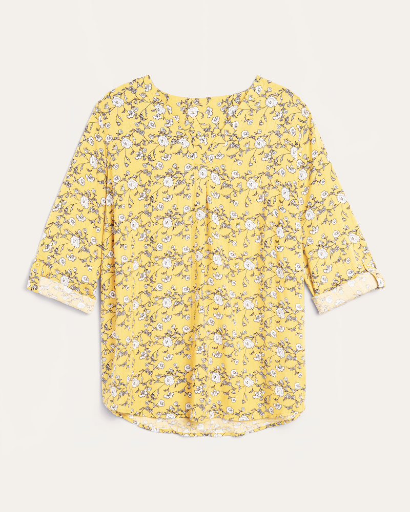 Front of plus size Camila Tabbed Sleeve Blouse by Meri Skye | Dia&Co | dia_product_style_image_id:173828